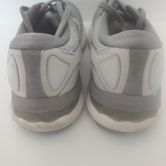 Ladies SZ 7 Asics Gel-Nimbus 23 Grey Running Sneaker - Picture 4 of 7